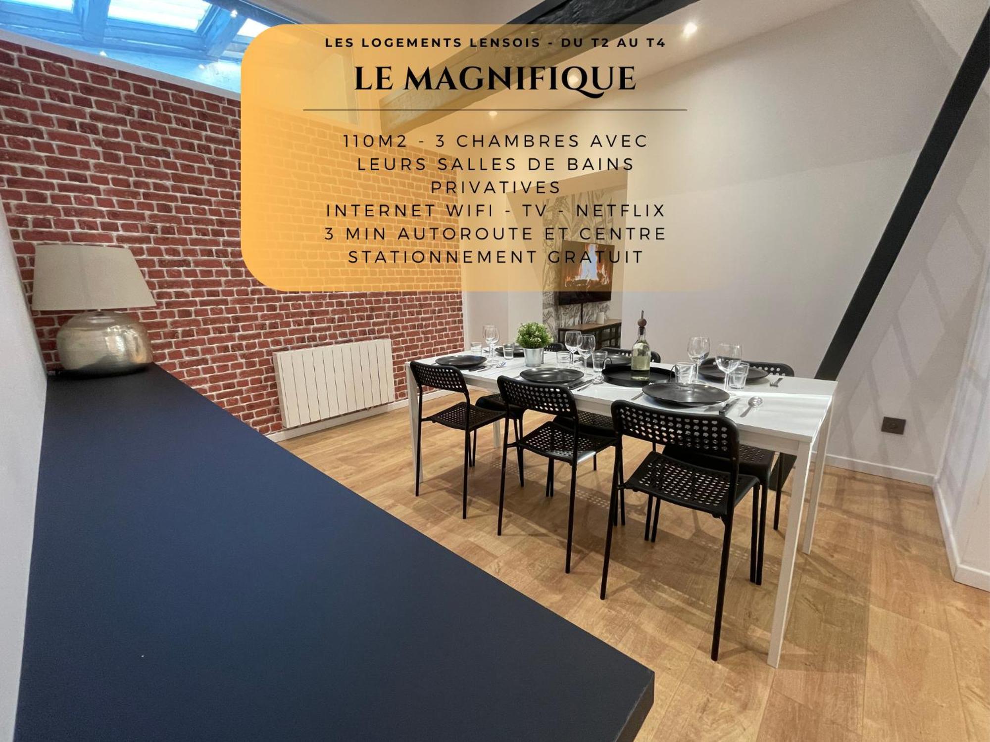 Les 3 Suites - 6 Personnes - 3 Chambres Avec Sdb Privatives Lens Exterior photo